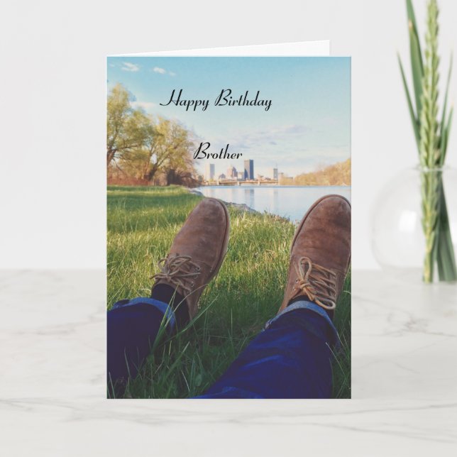 Cartão Feliz aniversário irmão (Frente)