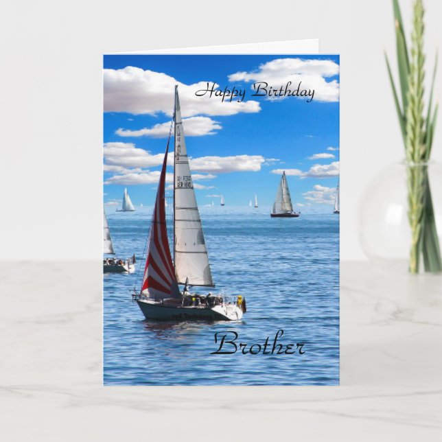 Cartão Feliz aniversário irmão (Frente)