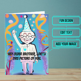 Cartão Feliz Aniversário Irmão Engraçado