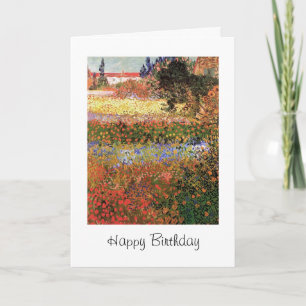 Cartão Feliz Aniversário, Jardim Flor