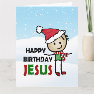 Cartão Feliz aniversário Jesus