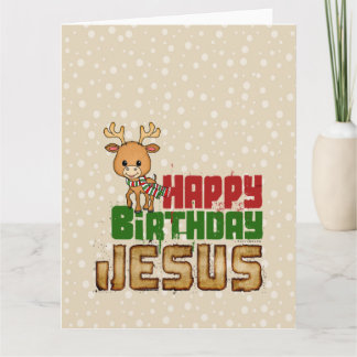 Cartão Feliz aniversário Jesus