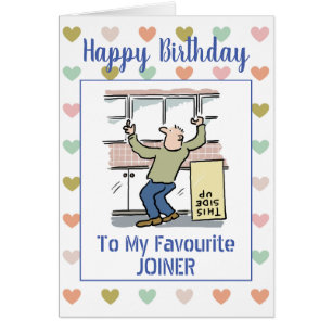 Cartão Feliz Aniversário Joiner