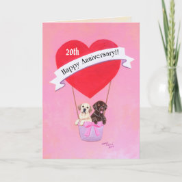 Cartão Feliz Aniversário Labradores