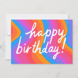 Cartão FELIZ ANIVERSÁRIO Legal e Divertimento Coloridos P