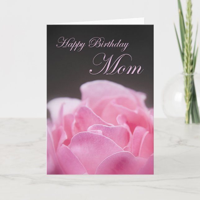 Cartão Feliz aniversário mãe (Frente)
