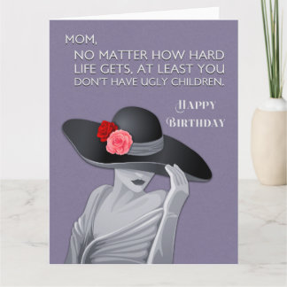 Cartão Feliz Aniversário Mãe
