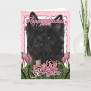 Cartão Feliz aniversário Mãe - Cairn - Preto - Rosco