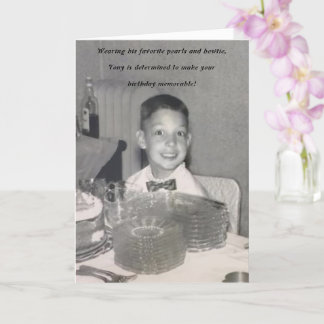 Cartão Feliz aniversário, meu amigo fashionista