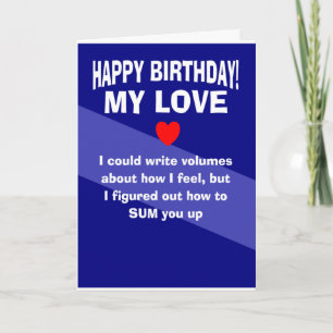 Cartão Feliz aniversário meu amor