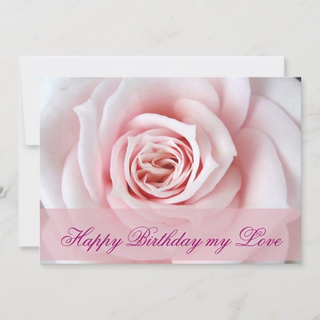 Cartão Feliz Aniversário meu Amor (Frente)