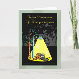 Cartão Feliz aniversário meu querido Soul-mate