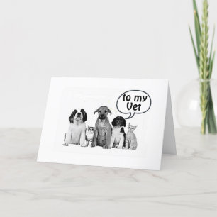 CARTÃO FELIZ ANIVERSÁRIO **MEU VETERINÁRIO*** E AMIGO!