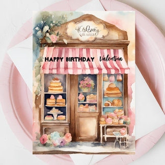 Cartão Feliz Aniversário Minha Pequena Princesa Bolos