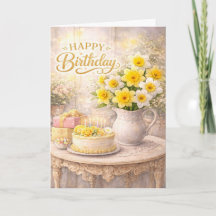 Feliz Aniversário Narcisos Dourados