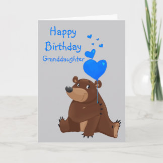 Cartão Feliz Aniversário Netinha Balão Urso