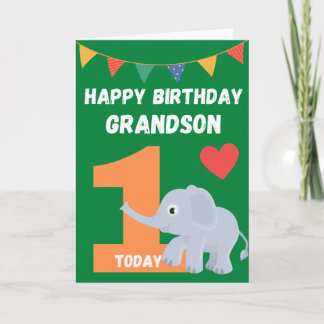Cartão Feliz Aniversário Neto - 1 Hoje