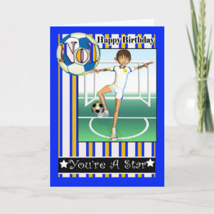 Cartão Feliz Aniversário, No1 Futebol, Futebol