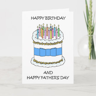 Cartão Feliz aniversário no Dia dos Pais
