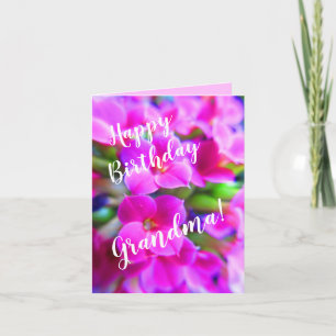 Cartão Feliz Aniversário Nome Personalizado Flores Rosa 