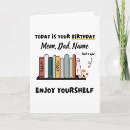 Cartão Feliz aniversário | Nome personalizado Fofo Aprove
