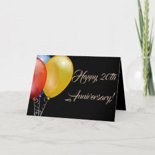 Cartão Feliz aniversário Número Balão Destino Destino