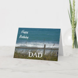 Cartão Feliz Aniversário Ondas PAI-Oceânicas