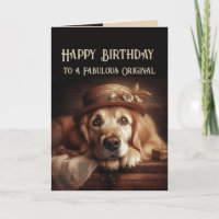 Feliz aniversário Original Divertido Bem Vestido C