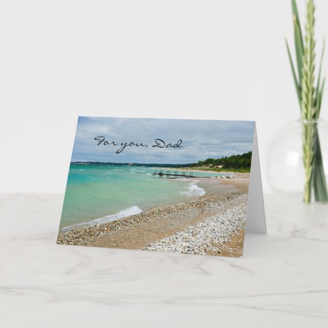 Cartão Feliz aniversário, Pai (Frente)