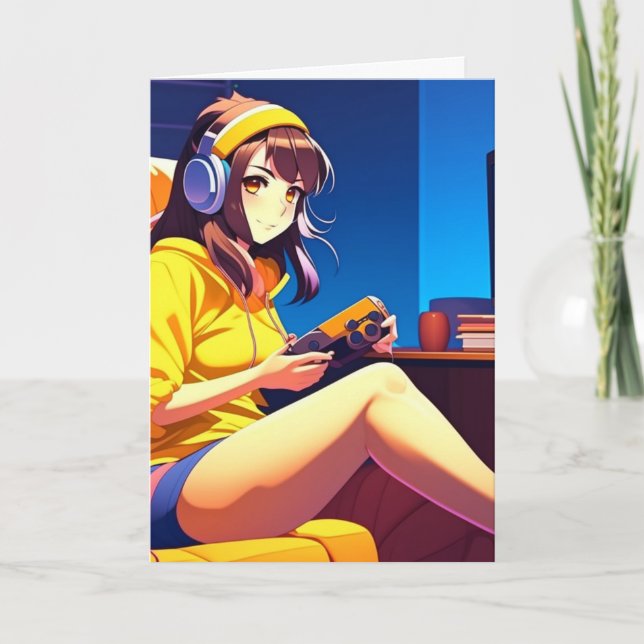 Cartão Feliz Aniversário para a Menina Mais Fria do Mundo (Frente)