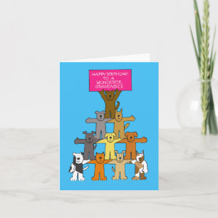 Cartão Feliz aniversário para a vovó