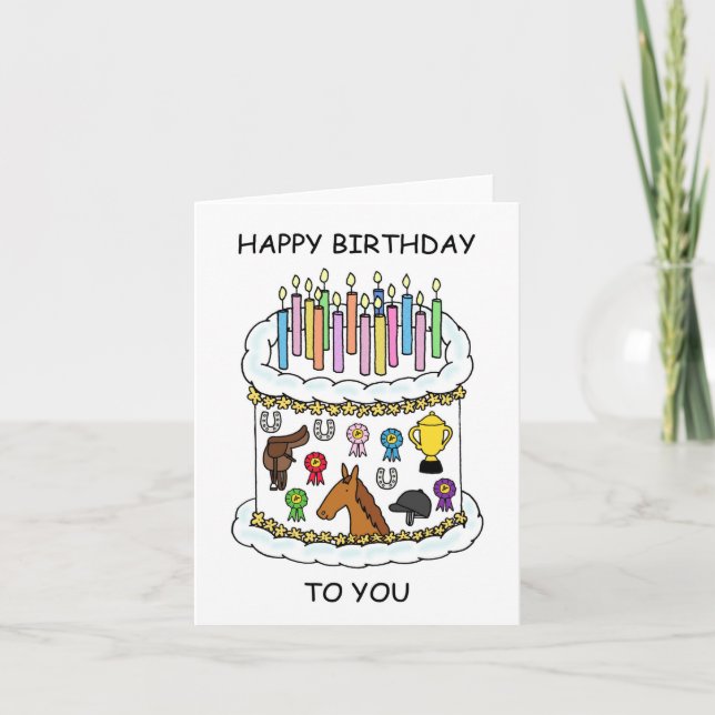 Cartão Feliz Aniversário para Cavaleiro Cavaleiro (Frente)