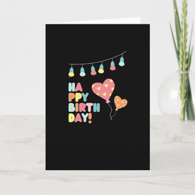 Cartão Feliz aniversário para crianças (Frente)