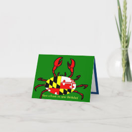 Cartão Feliz aniversário para Marylanders