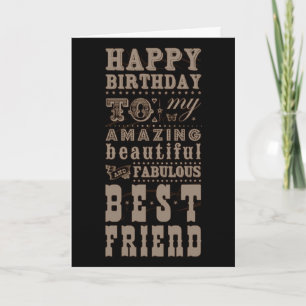 CARTÃO FELIZ ANIVERSÁRIO PARA MEU **MELHOR AMIGO**