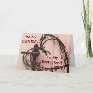 CARTÃO FELIZ ANIVERSÁRIO "PARA MEU MELHOR AMIGO" FELIZ F