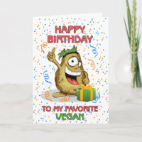 Feliz Aniversário Para Meu Vegan Favorito