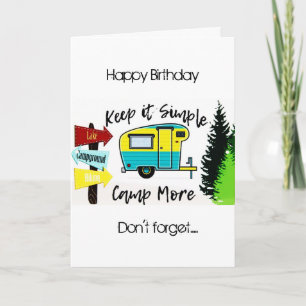 CARTÃO FELIZ ANIVERSÁRIO PARA MINHA ***A CAMPER*** NA SUA