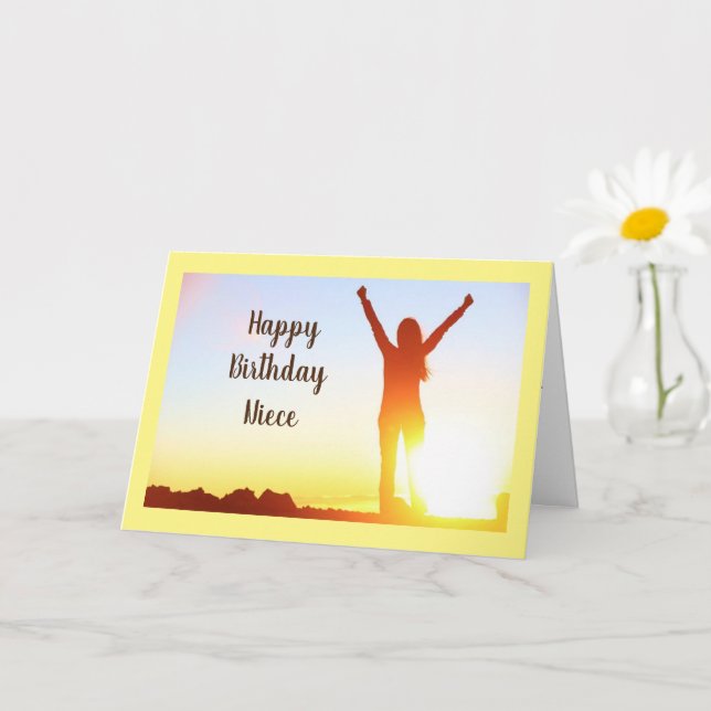 CARTÃO ***FELIZ ANIVERSÁRIO*** PARA MINHA NIECE (Planta pequena)