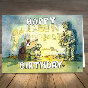 Cartão Feliz Aniversário para nerds de História por Nicol