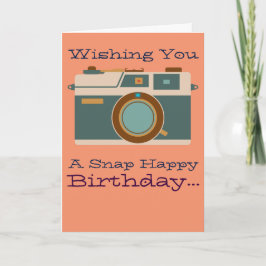 Cartão Feliz aniversário para o Fotógrafo Fotografado