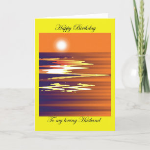 Cartão Feliz Aniversário para o meu Amado Marido