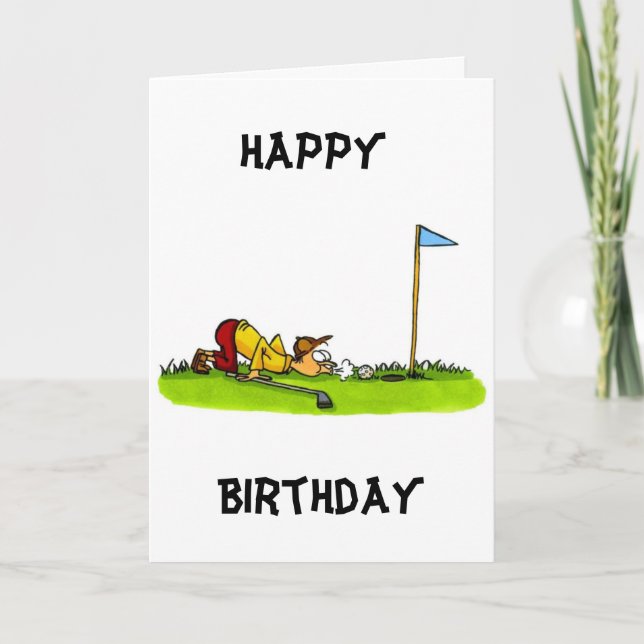 CARTÃO FELIZ ANIVERSÁRIO PARA O MEU **GOLFER FAVORITO** (Frente)