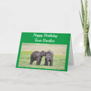 CARTÃO FELIZ ANIVERSÁRIO PARA O MEU IRMÃO **GÊMEO**