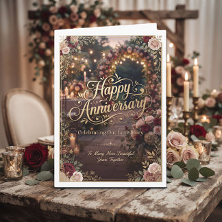 Cartão Feliz Aniversário para o seu Marido ou Esposa