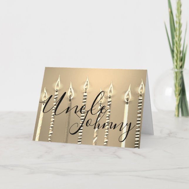 Cartão Feliz aniversário para o tio (Frente)