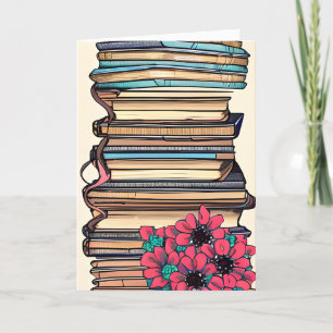 Cartão Feliz aniversário para um Livro