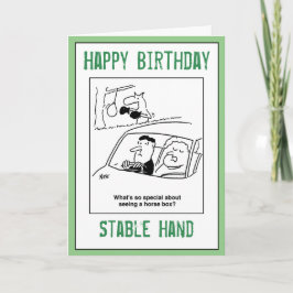 Cartão Feliz aniversário para uma Mão Estável