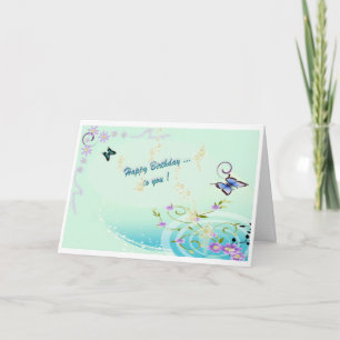 Cartão Feliz Aniversário para você