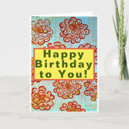 Cartão Feliz aniversário para você